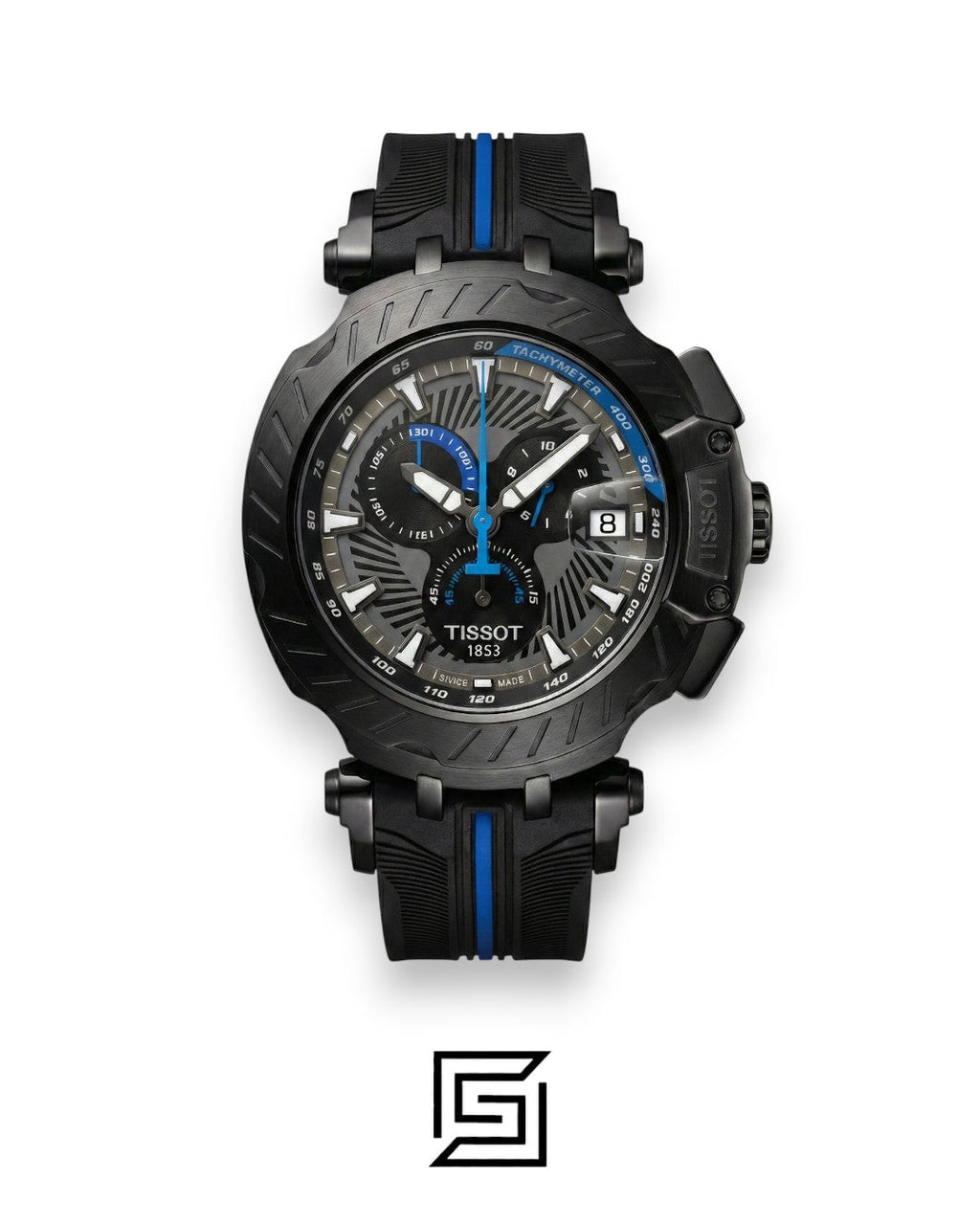 Tissot T-Race New Collection - Rose Gold / Black / Blue - Rubber Strap