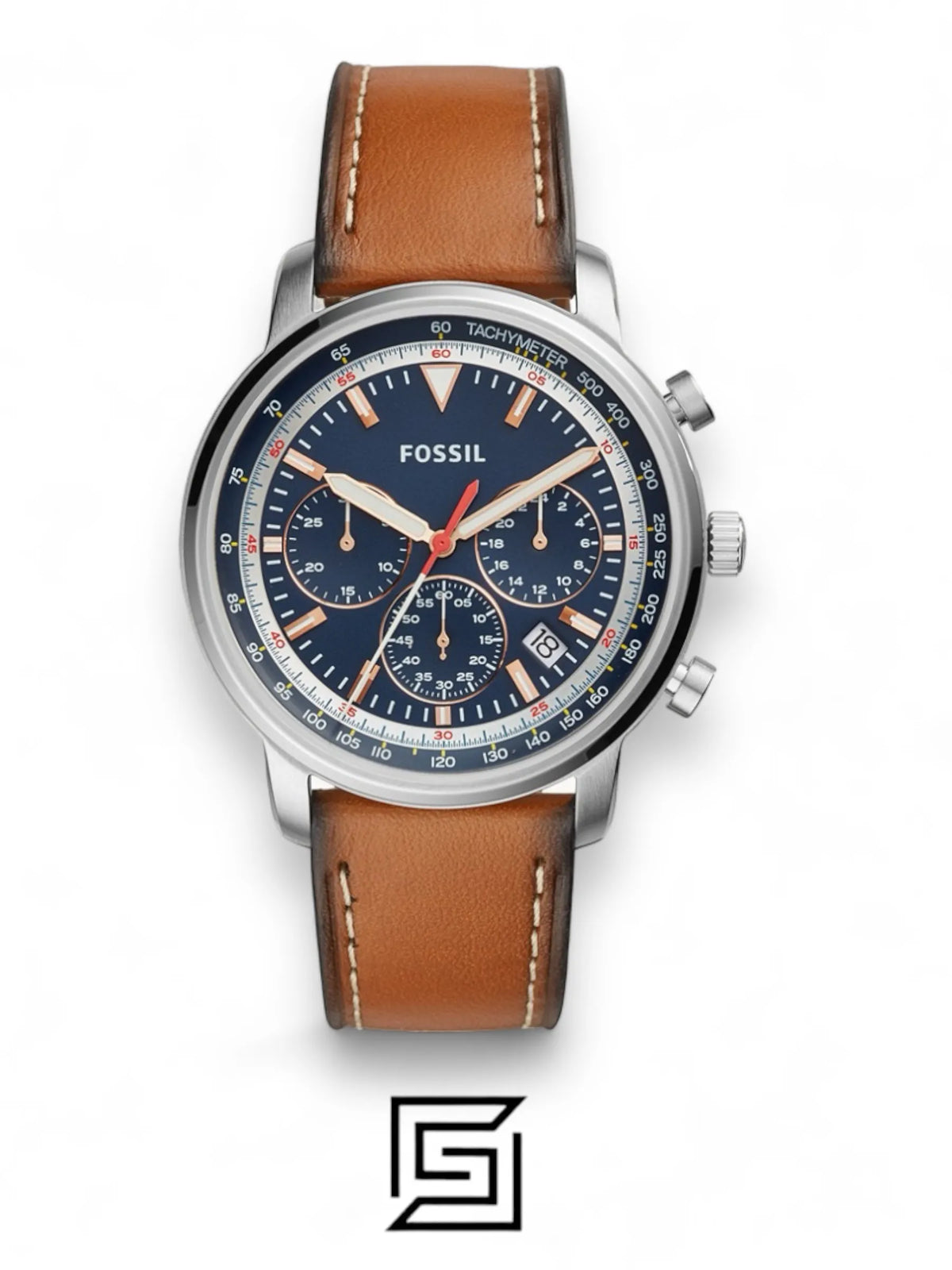 original-watches Fossil Leather Casual Watch For Men - FS5414