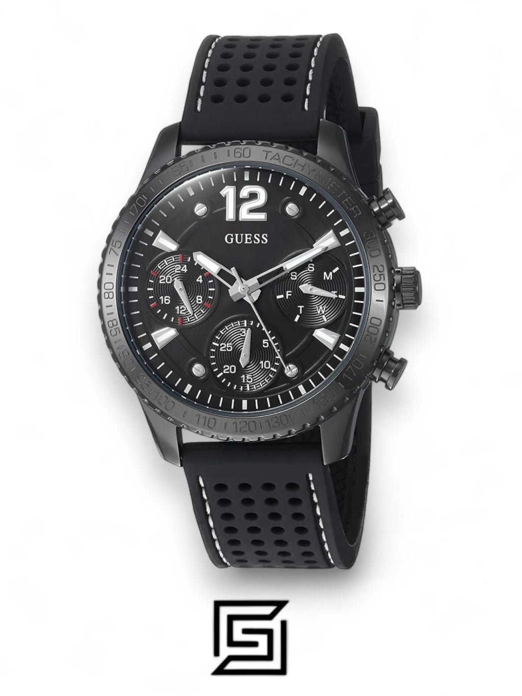 Guess original-watches Marina Women's Black Dial Silicone Band Watch - W1025L3