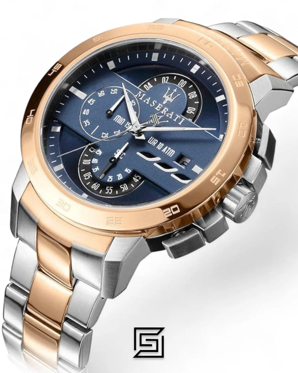 Maserati original-watches Men's Men's Ingegno Two-Tone Stainless Steel Quartz Chronograph Watch R8873619002