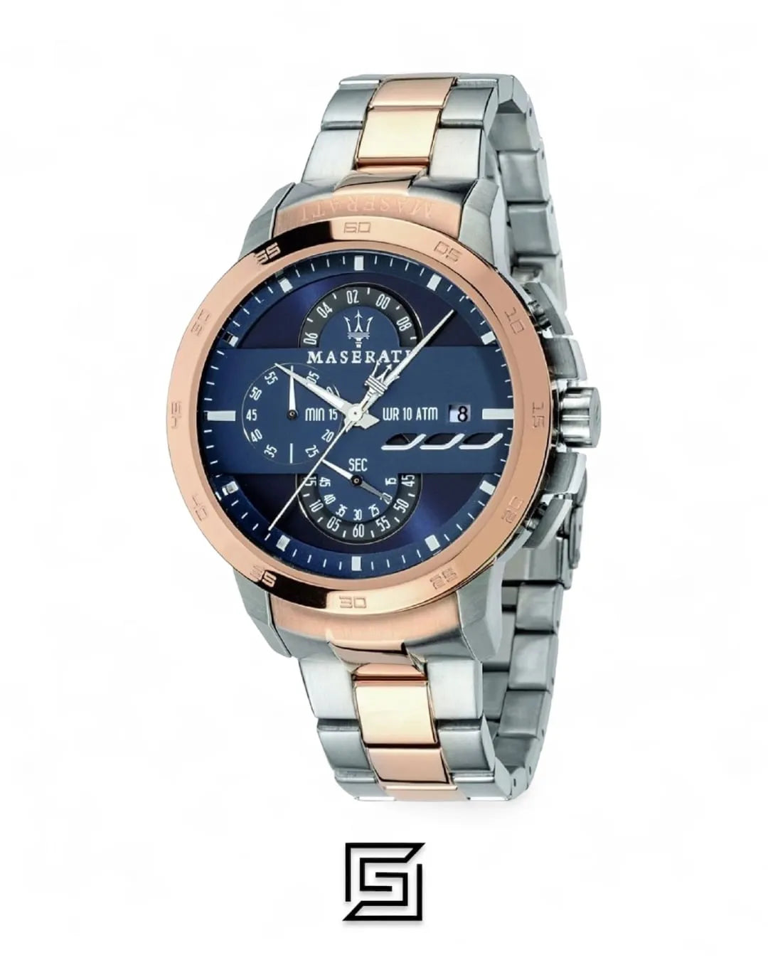Maserati original-watches Men's Men's Ingegno Two-Tone Stainless Steel Quartz Chronograph Watch R8873619002