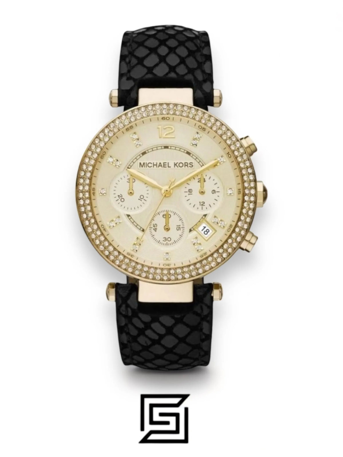 Michael Kors watches Parker Women's Beige Dial Leather Band Watch - MK2316
