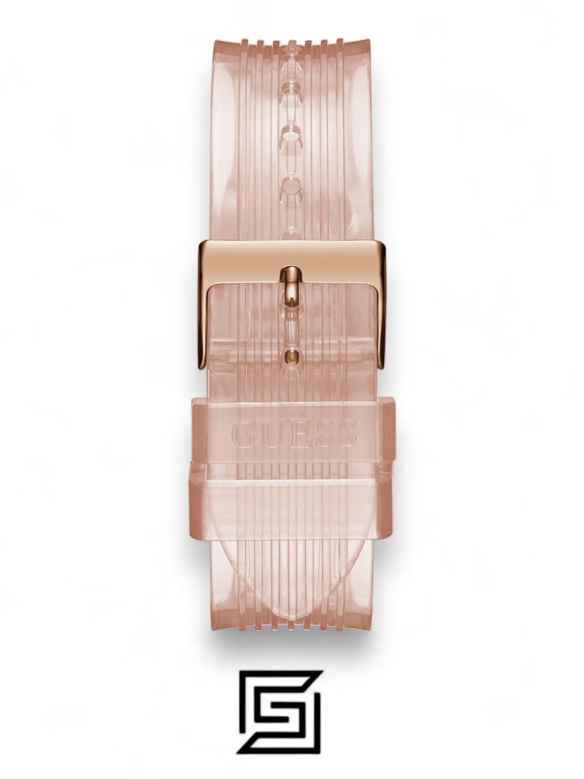 Guess original-watches Women's Pink Dial PU Multi-Function Watch GW0409L3
