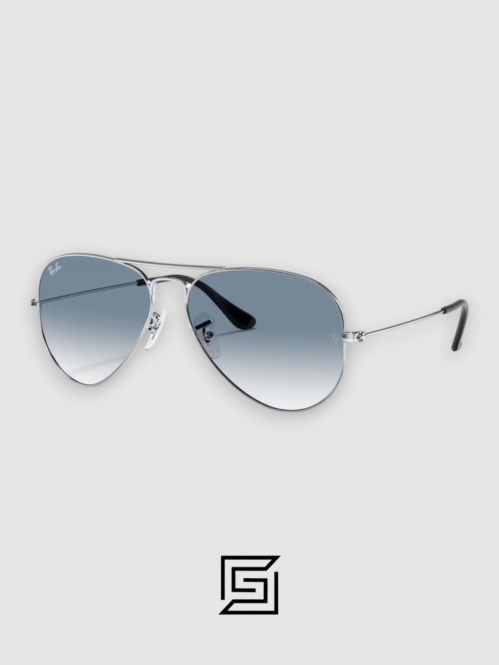 Ray Ban RB3044 AVIATOR SMALL 52 Sunglasses Unisex - Silver-Grey