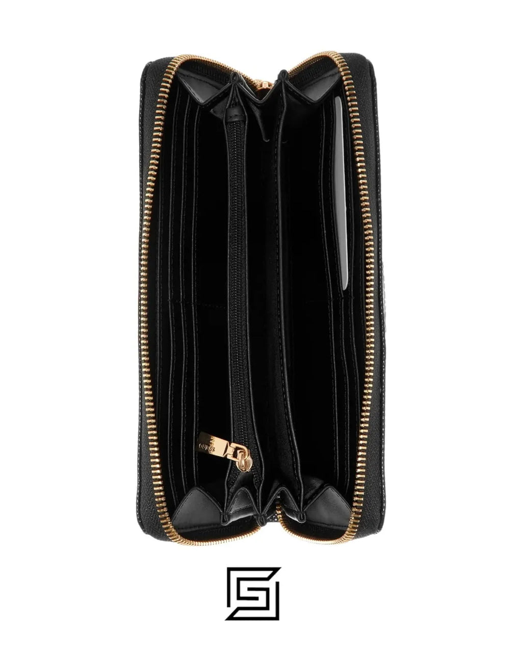 wallets Guess Etel SLG Large Zip Around - Black