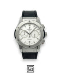 Hublot Classic Fusion White – Silver Case – Japanese Quartz Movement – Rubber Strap