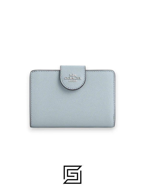 Medium Corner Zip Wallet Style Number 6390 Blue