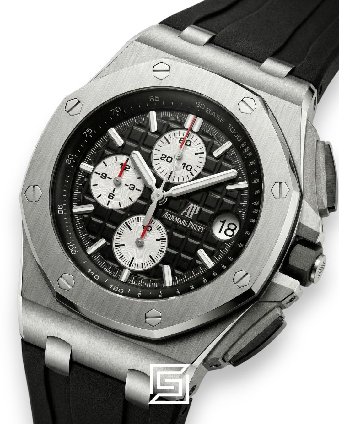 Audemars Piguet Royal Oak Offshore Black - Silver Sub-Dials - Rubber Strap - Japanese Quartz