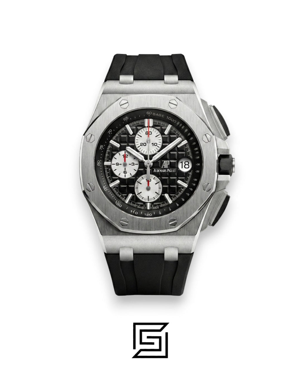 Audemars Piguet Royal Oak Offshore Black - Silver Sub-Dials - Rubber Strap - Japanese Quartz