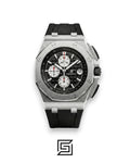 Audemars Piguet Royal Oak Offshore Black - Silver Sub-Dials - Rubber Strap - Japanese Quartz