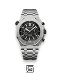 ROYAL OAK OFFSHORE j03168 2 COUNTERS-M/SILVER - BLACK