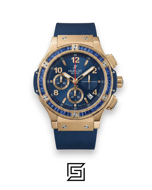Hublot Big Bang Women – Blue Diamond Bezel, Rose Gold & Blue Dial