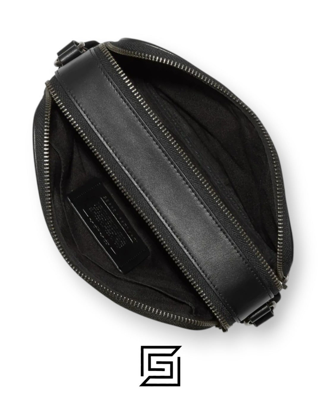 Graham Crossbody Bag In Blocked Signature Canvas With Varsity Stripe C9965