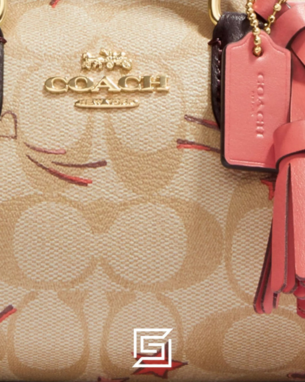 Lacey Crossbody Bag In Signature Canvas With Heart And Star Print CK562