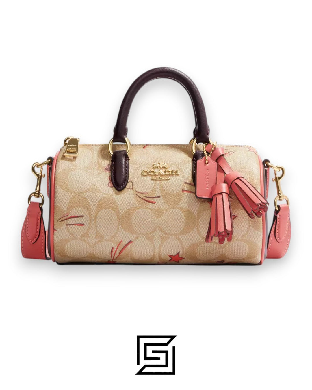 Lacey Crossbody Bag In Signature Canvas With Heart And Star Print CK562
