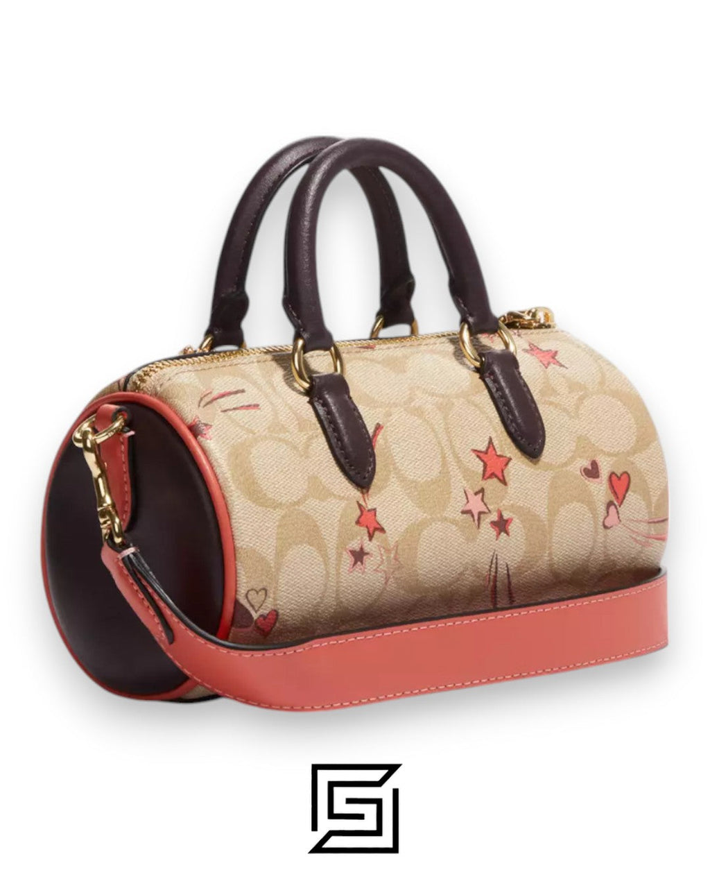 Lacey Crossbody Bag In Signature Canvas With Heart And Star Print CK562