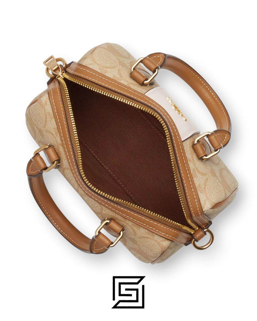 Mini Rowan Crossbody In Signature Canvas With Stripe CR243