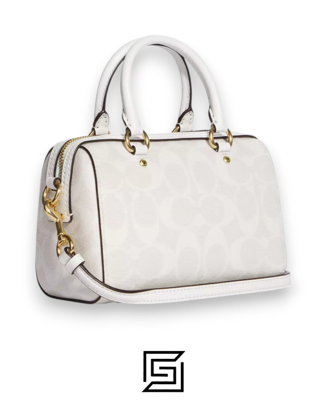 Mini Rowan Crossbody In Signature Canvas C9947 White