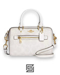 Mini Rowan Crossbody In Signature Canvas C9947 White