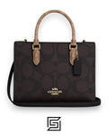 Maggie Small Tote Bag In Blocked Signature Canvas CY676
