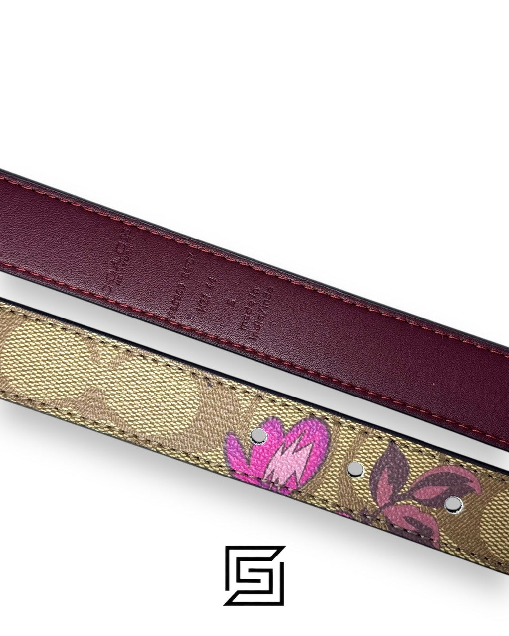 Signature Buckle Belt 38 Mm Floers COLOR Brown F85960