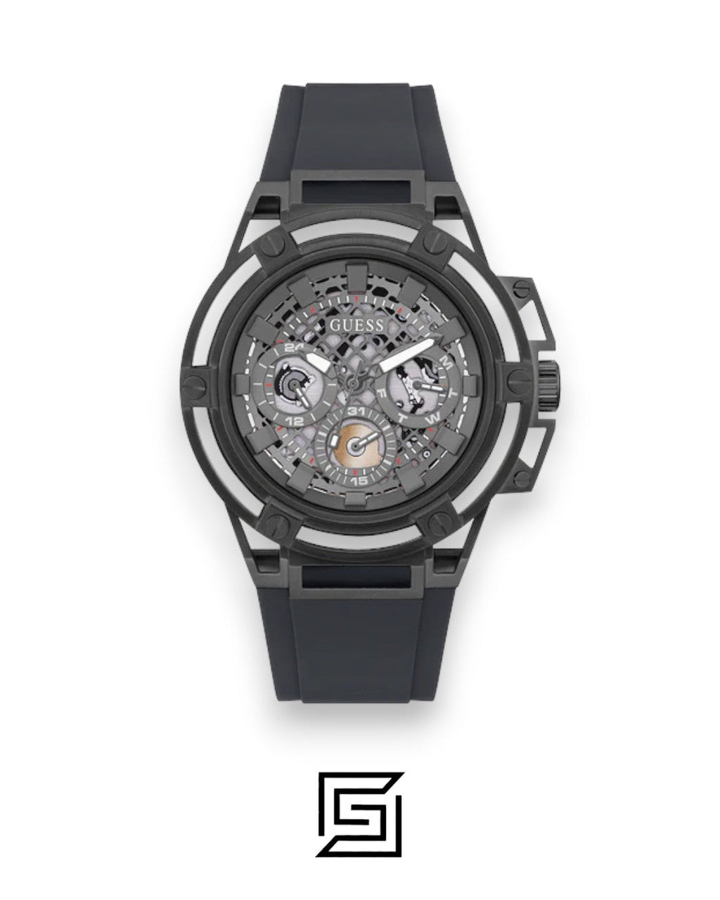 GUESS MEN BLACK TONE Analog Watch -GW0423G3