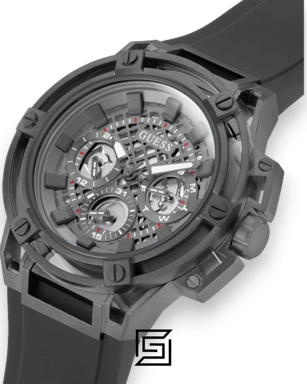 GUESS MEN BLACK TONE Analog Watch -GW0423G3