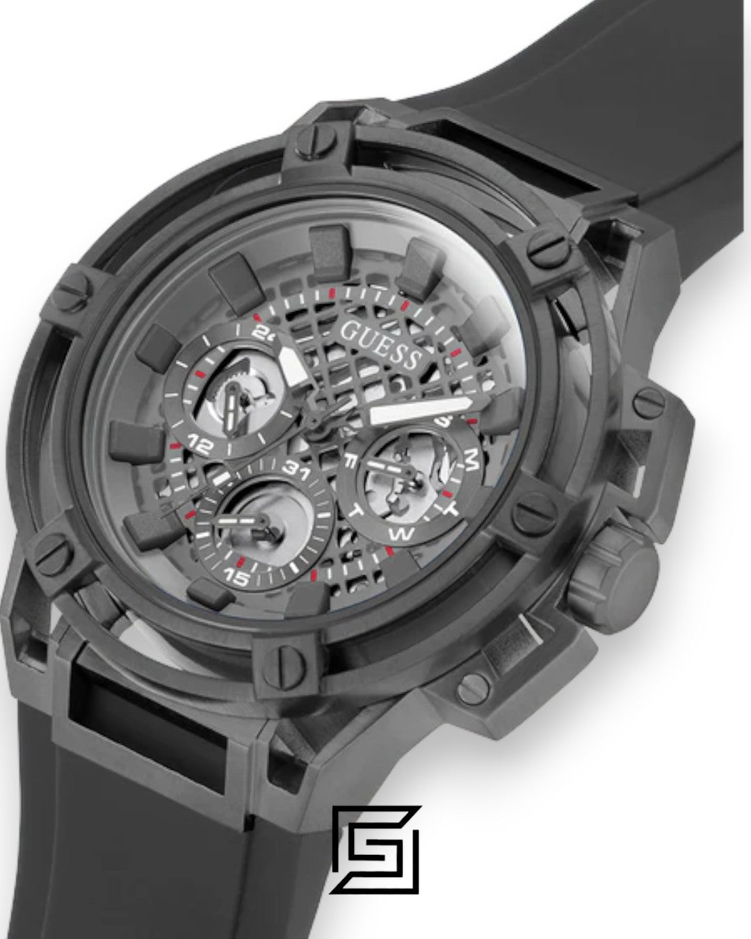 GUESS MEN BLACK TONE Analog Watch -GW0423G3