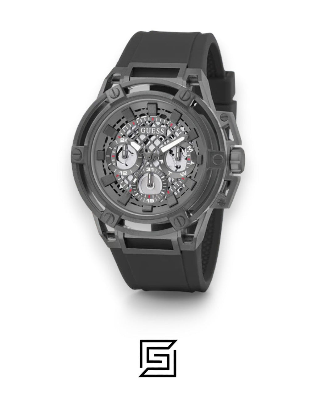 GUESS MEN BLACK TONE Analog Watch -GW0423G3
