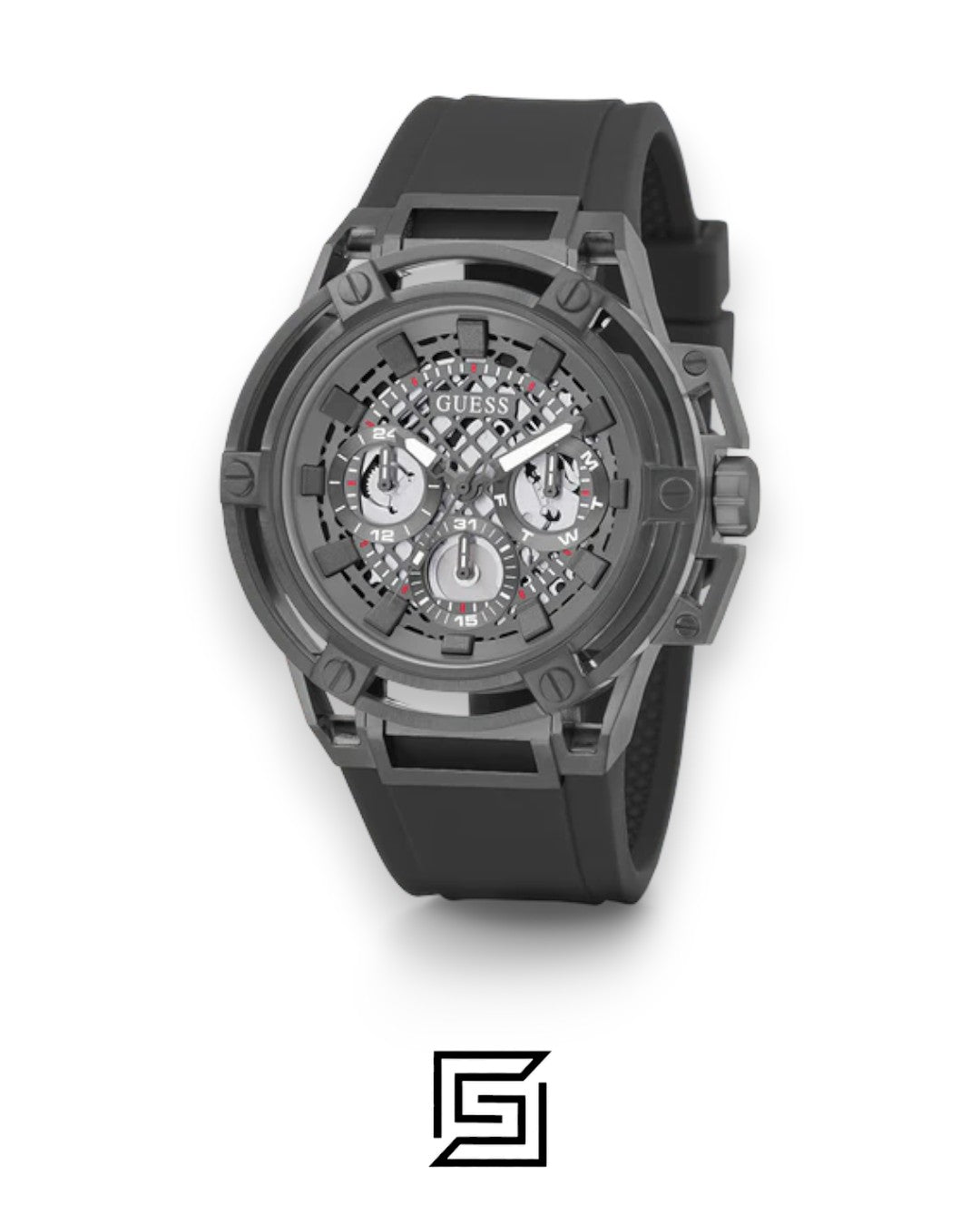 GUESS MEN BLACK TONE Analog Watch -GW0423G3