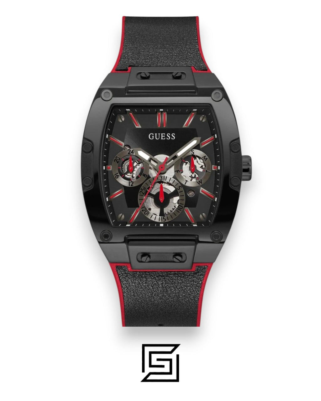 GUESS MEN BLACK TONE Analog Watch -GW0202G7