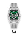 GUESS MEN TRANSPARENT TONE Analog TRANSPARENT BAND Watch -GW0499G8