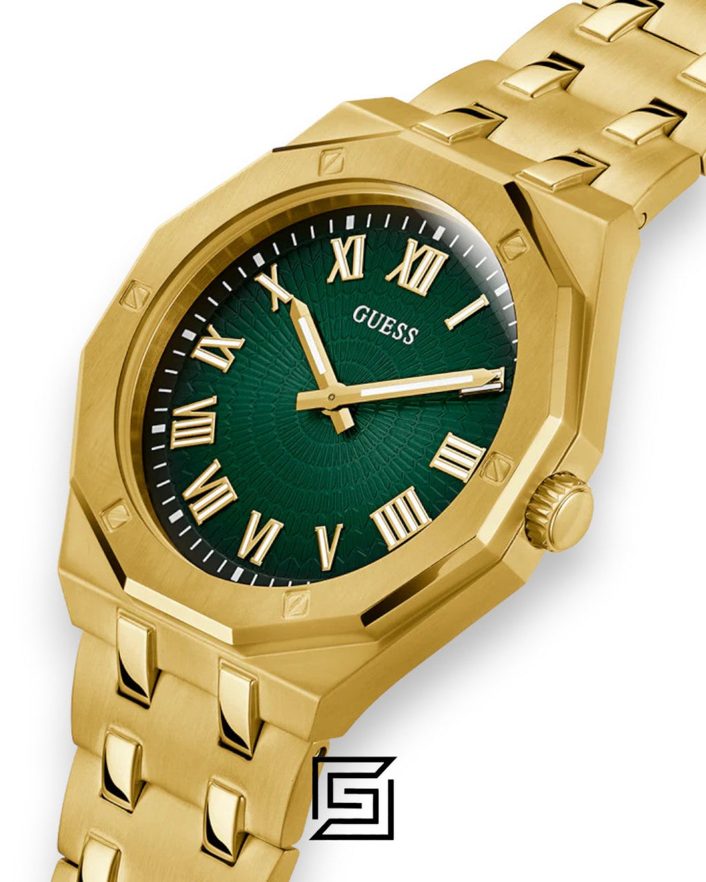 GUESS MEN GOLD Tone Analog WATCH GW0575G2