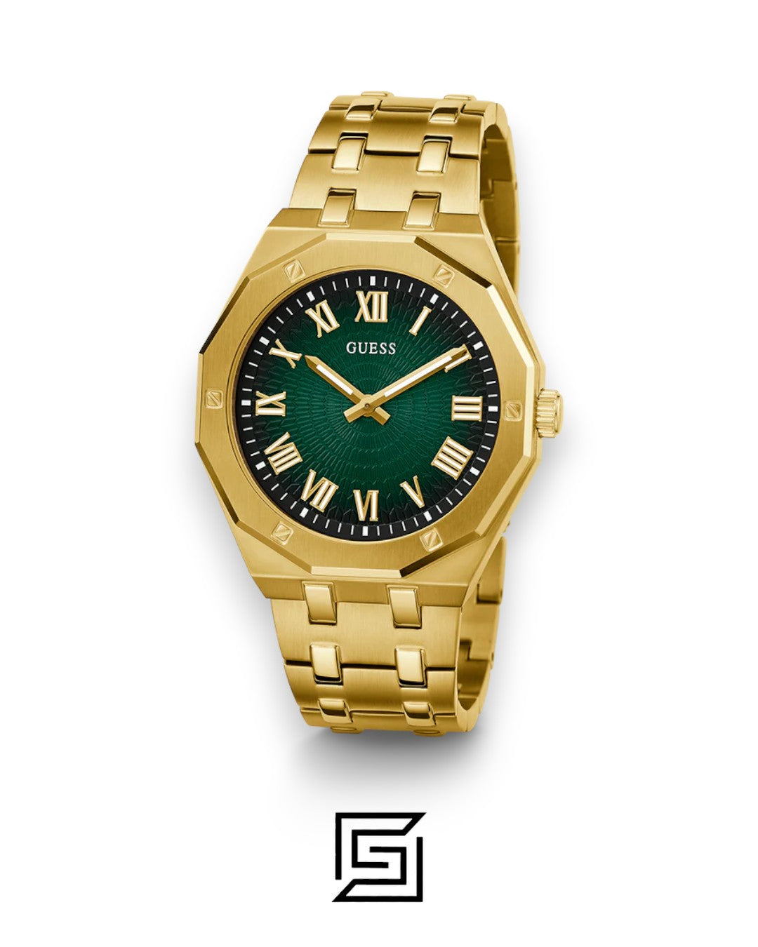 GUESS MEN GOLD Tone Analog WATCH GW0575G2