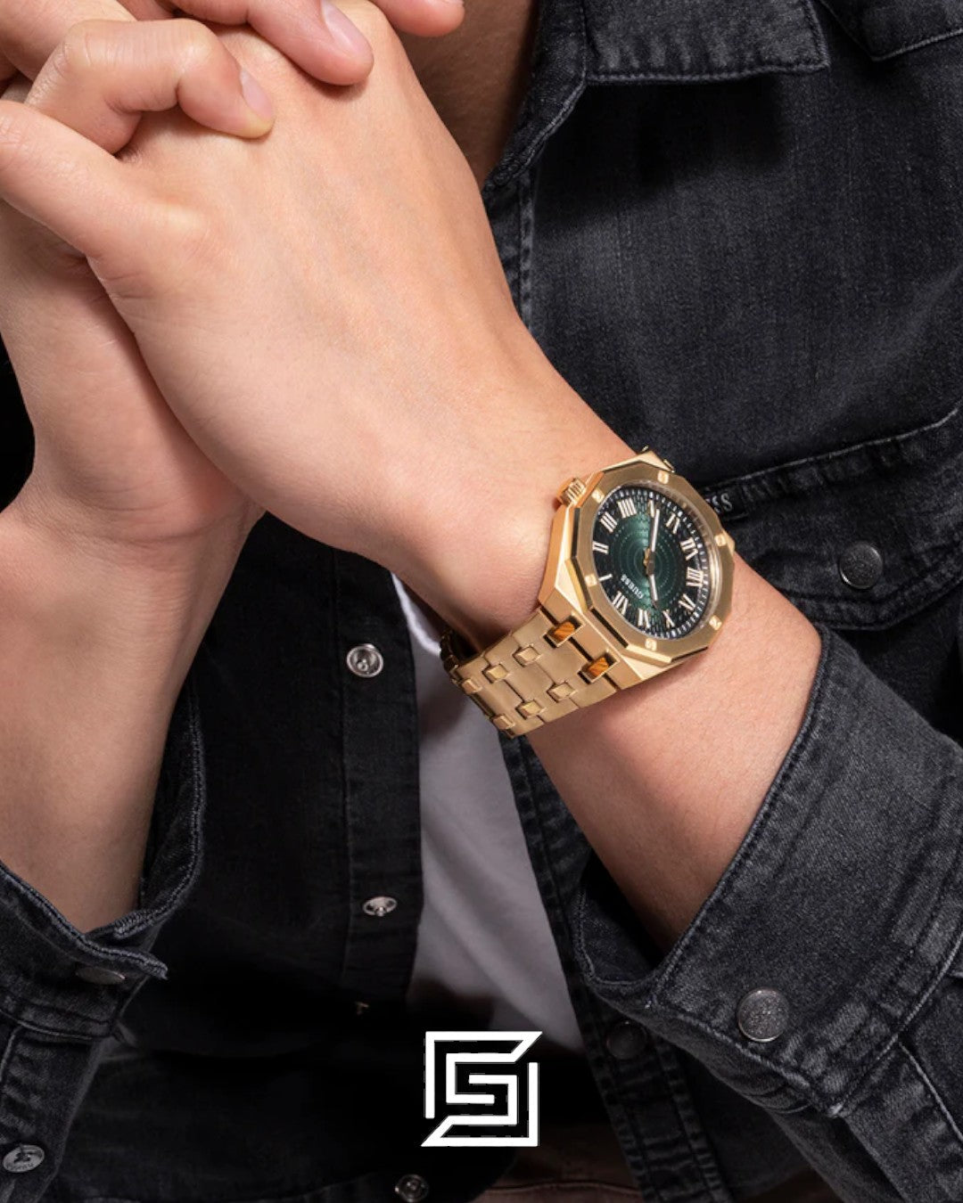 GUESS MEN GOLD Tone Analog WATCH GW0575G2