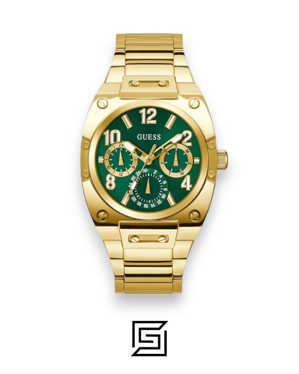 GUESS MEN GOLD Tone Analog WATCH GW0624G2