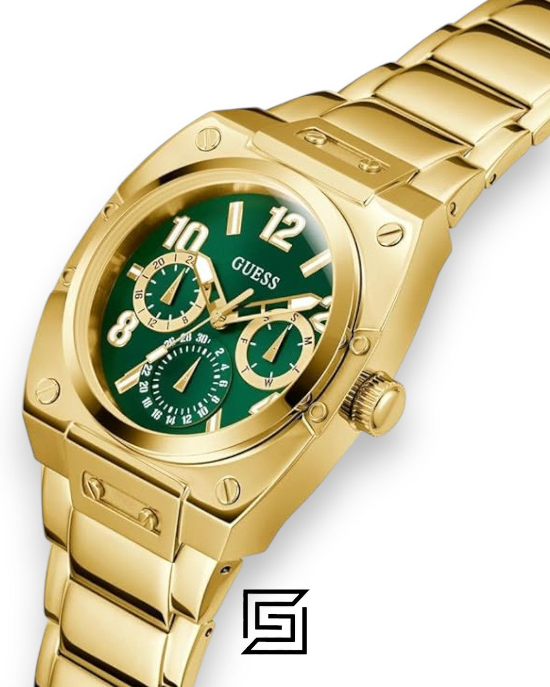 GUESS MEN GOLD Tone Analog WATCH GW0624G2