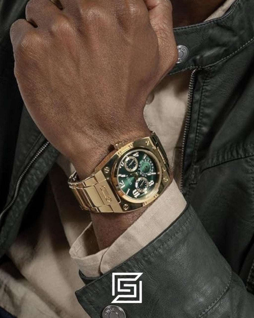 GUESS MEN GOLD Tone Analog WATCH GW0624G2