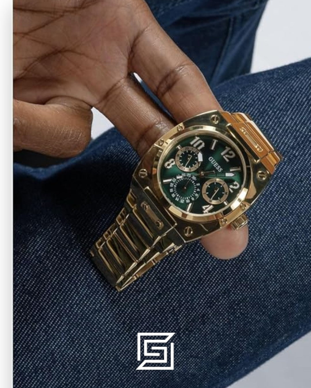 GUESS MEN GOLD Tone Analog WATCH GW0624G2