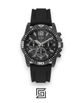 GUESS MEN BLACK Tone Analog Band Color BLACK WATCH GW0211G3