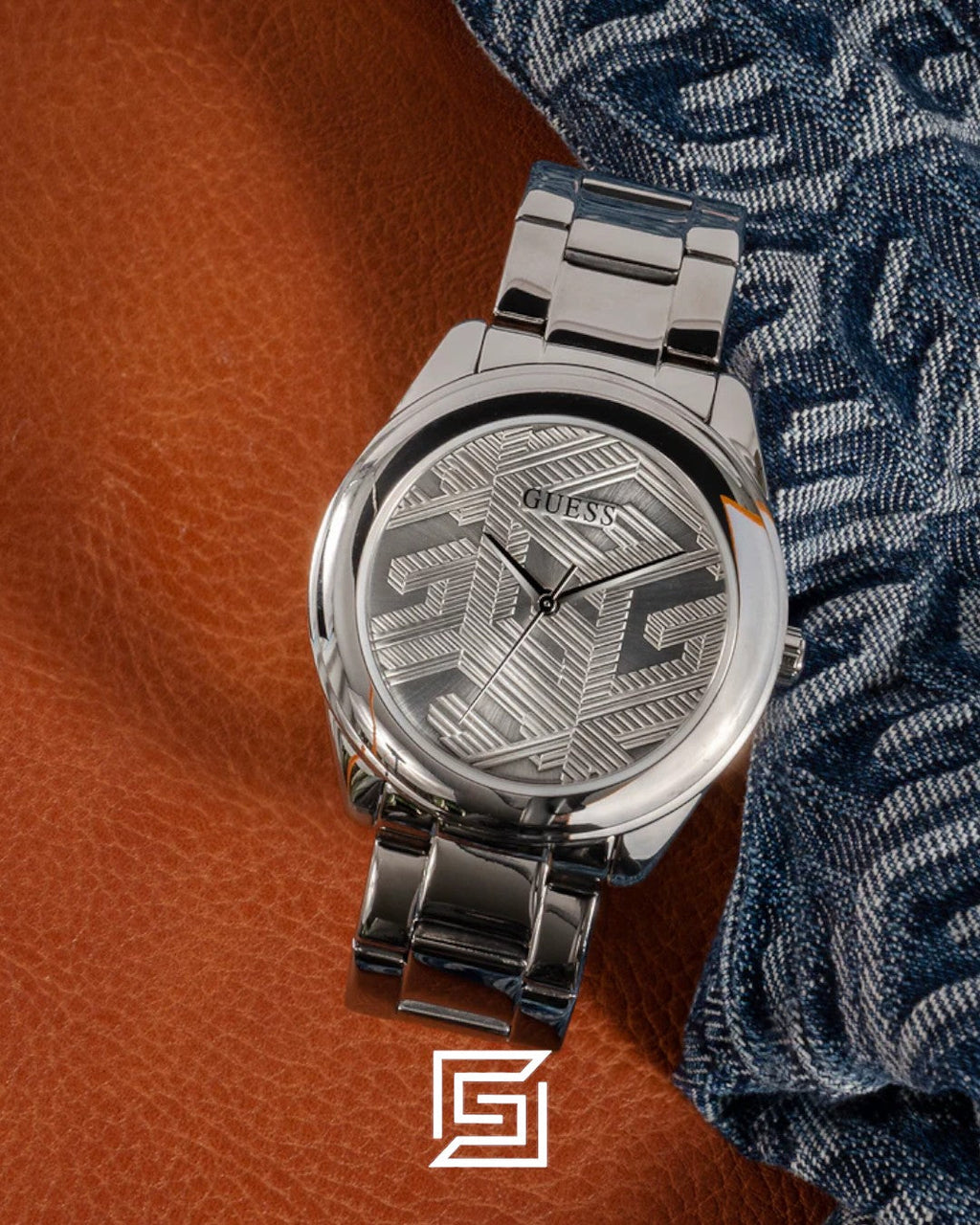 GUESS Ladies SILVER Tone Analog Watch GW0606L1