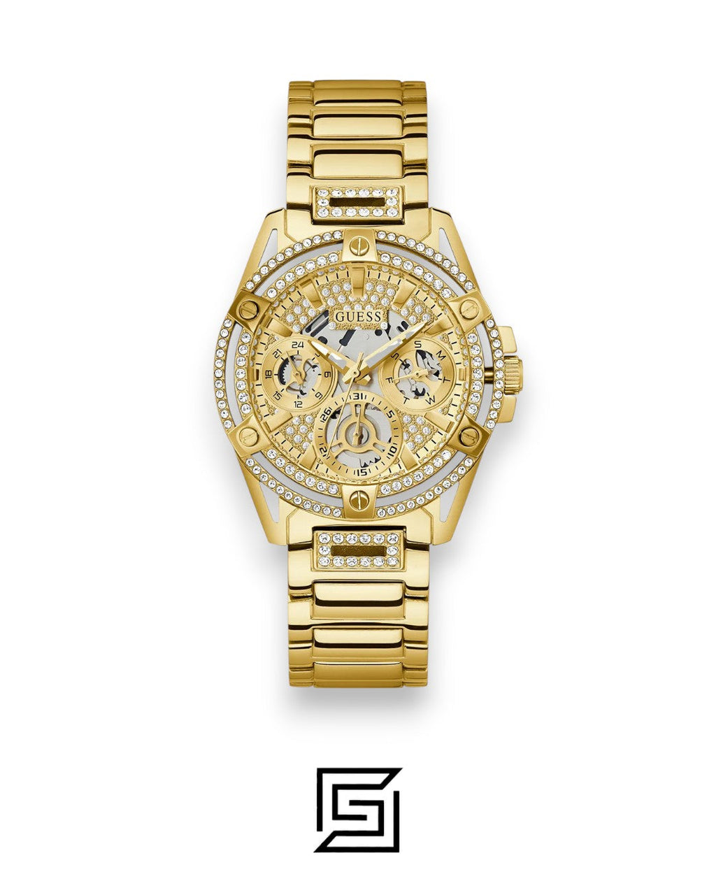 GUESS Ladies Gold Tone Analog Watch GW0464L2