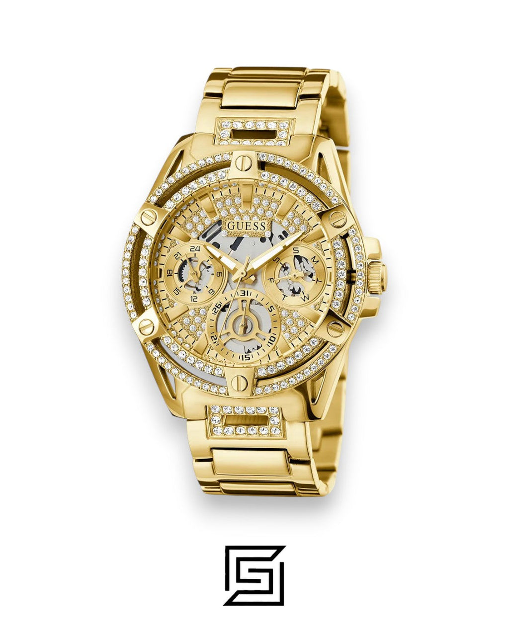 GUESS Ladies Gold Tone Analog Watch GW0464L2