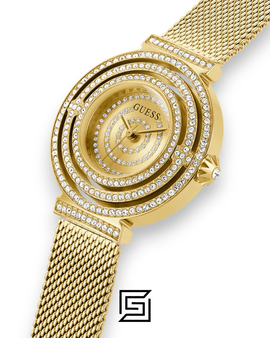 GUESS Ladies Gold Tone Analog Watch GW0550L2