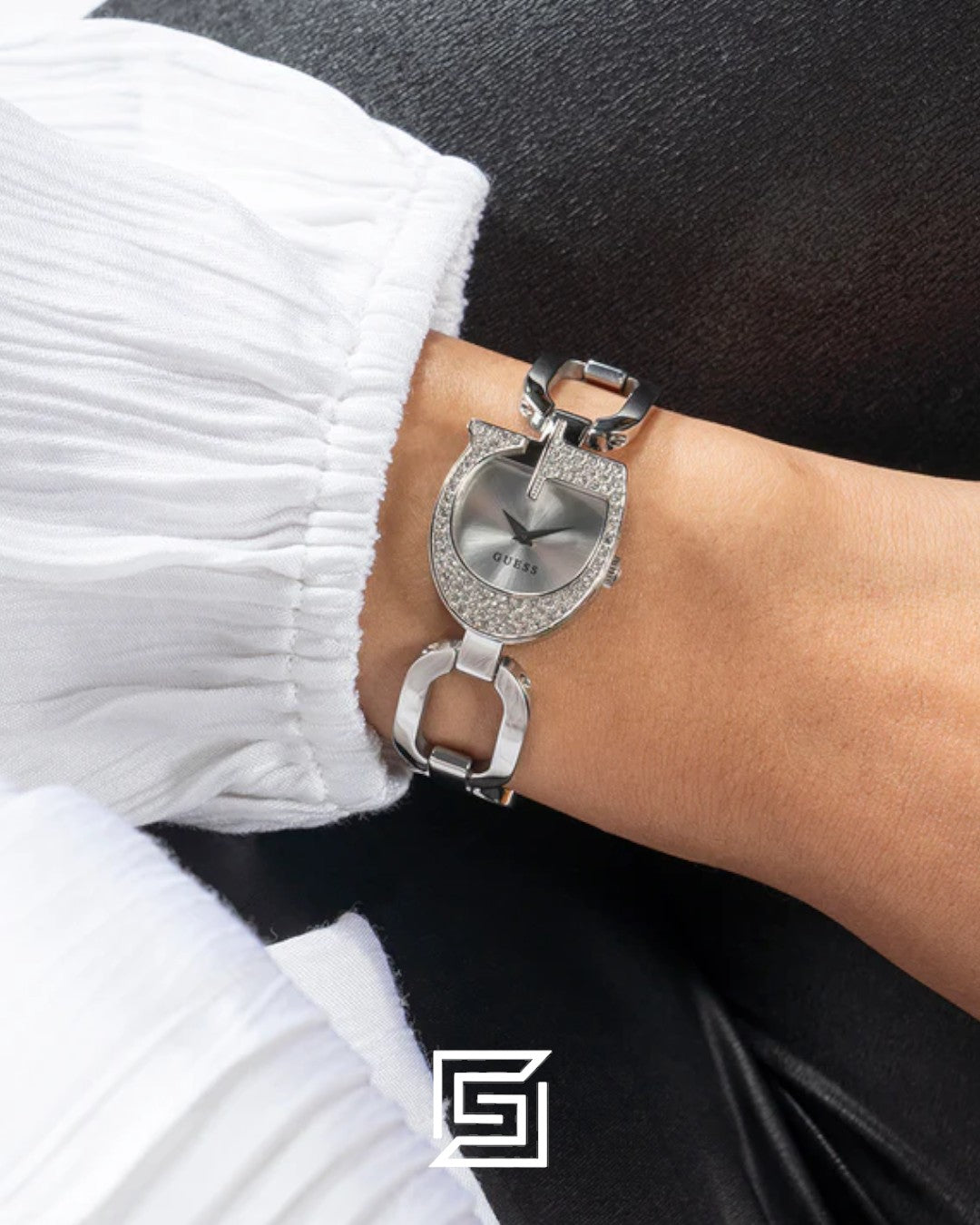 GUESS Ladies SILVER Tone Analog Watch GW0683L1