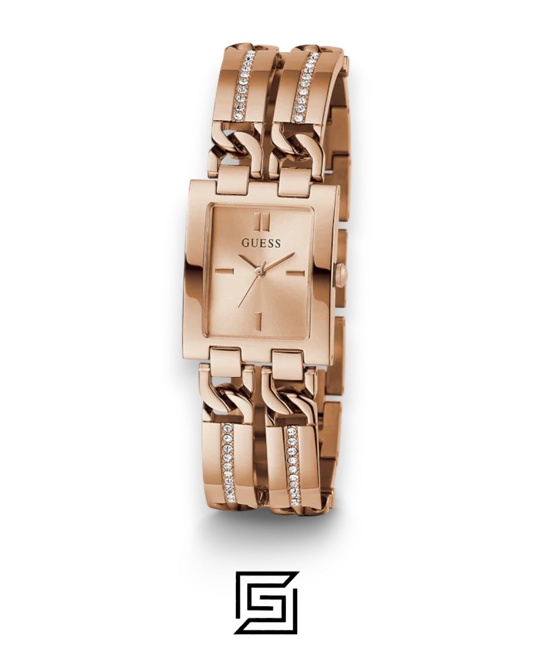 GUESS Ladies ROSE GOLD Tone Analog Watch GW0668L3