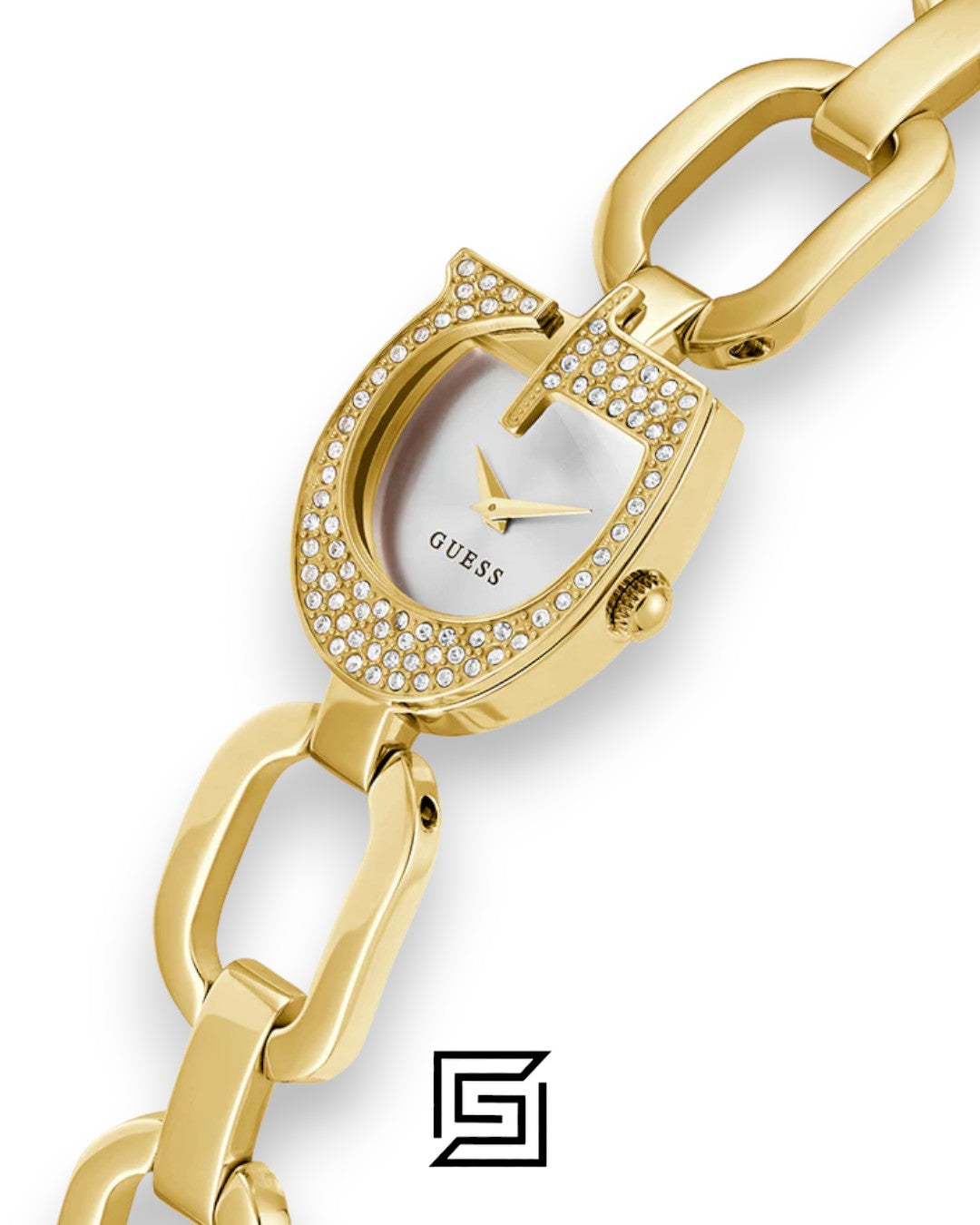 GUESS Ladies GOLD Tone Analog GW0683L2