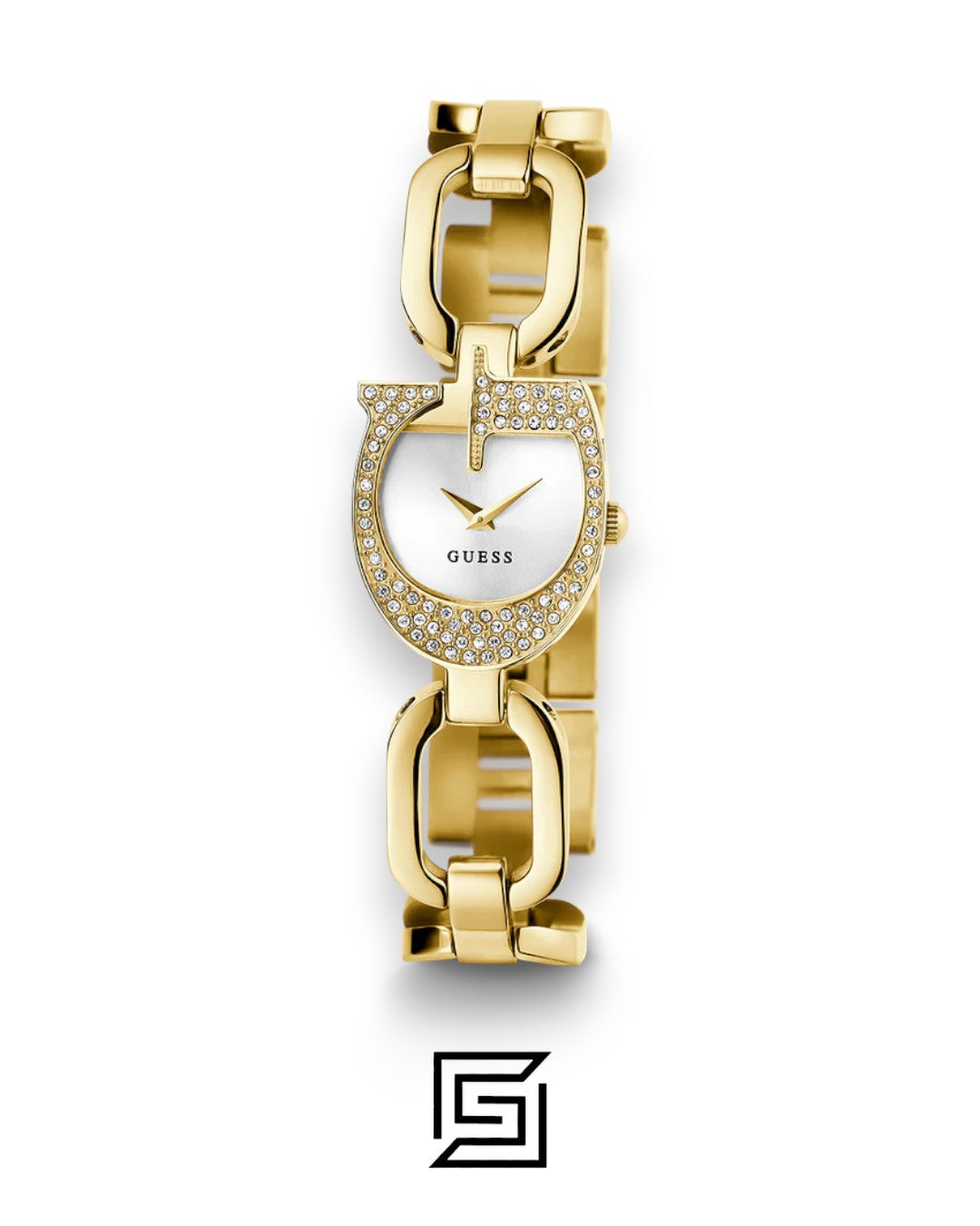 GUESS Ladies GOLD Tone Analog GW0683L2