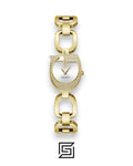 GUESS Ladies GOLD Tone Analog GW0683L2