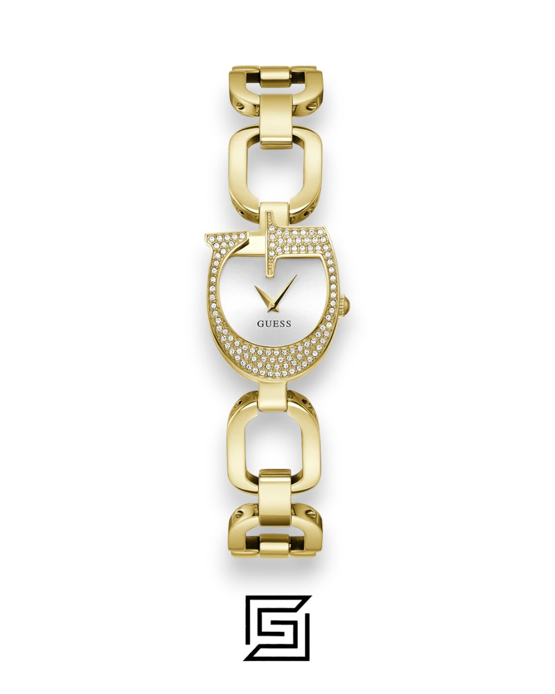 GUESS Ladies GOLD Tone Analog GW0683L2